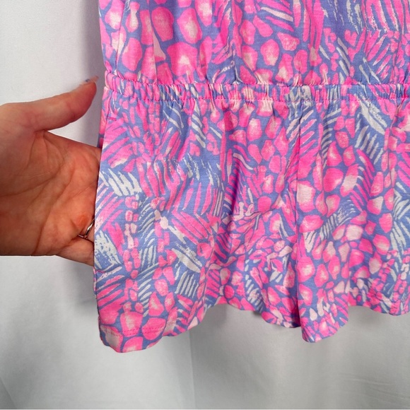 Lilly Pulitzer Pink and White Girl's Romper - Picture 6 of 10